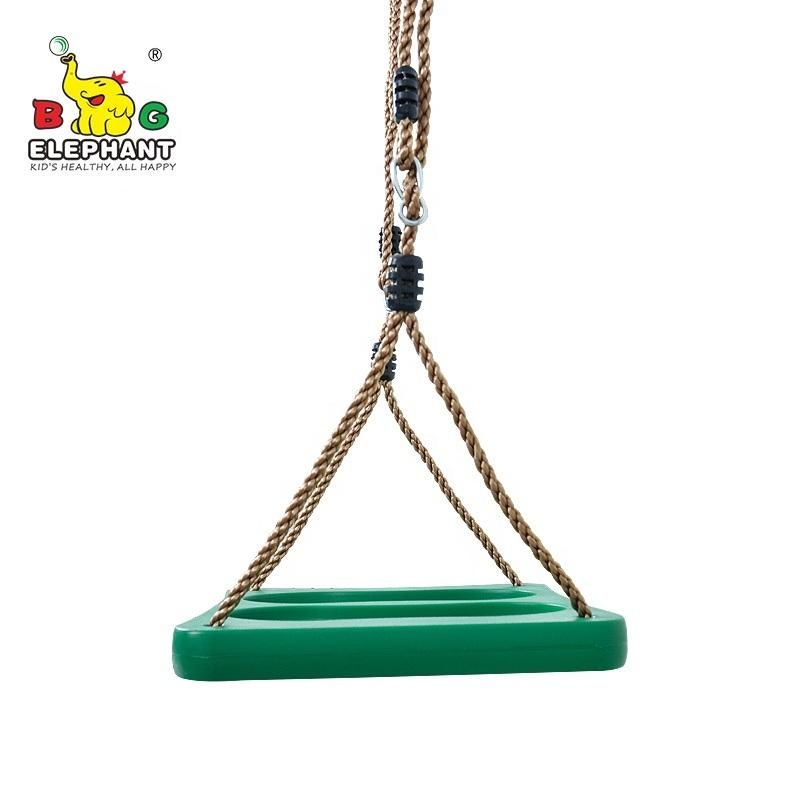 Plastic Stand-on Foot Swing Seat with PE Rope