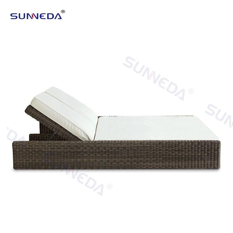 Poolside Leisure Rattan Sunlounge Garden Daybed Outdoor Chaise Lounge