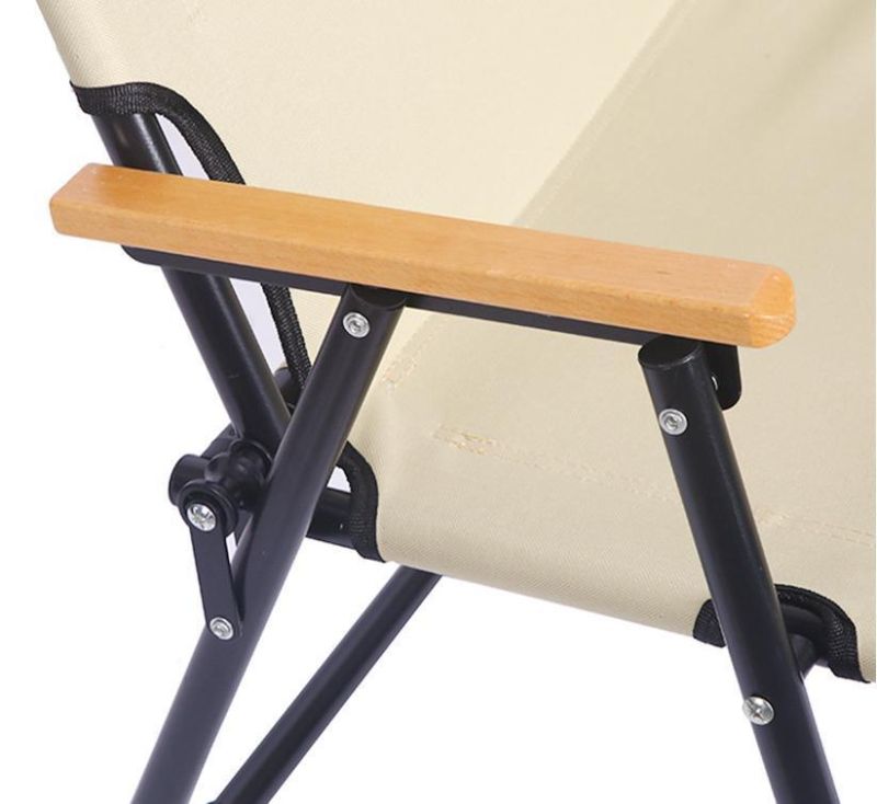 Willestoutdoor Aluminium Alloy Wood Grain Double Folding Chair Outdoor Portable Folding Chair Leisure Camping Picnic Double Beach Chair