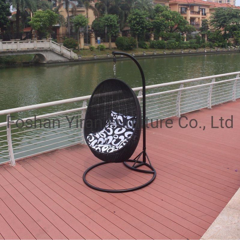 Fashionable Modern Outdoor Iron Wicker Hanging Chair Hammock