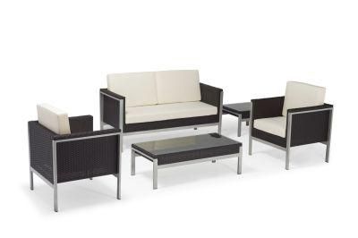 4PCS Aluminium Rattan Sectional Sofa