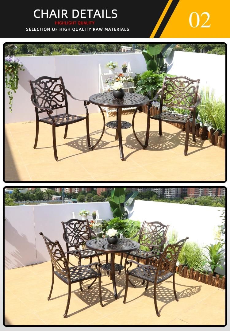 Cast Aluminum Furniture for Home Outdoor Garden Decoration