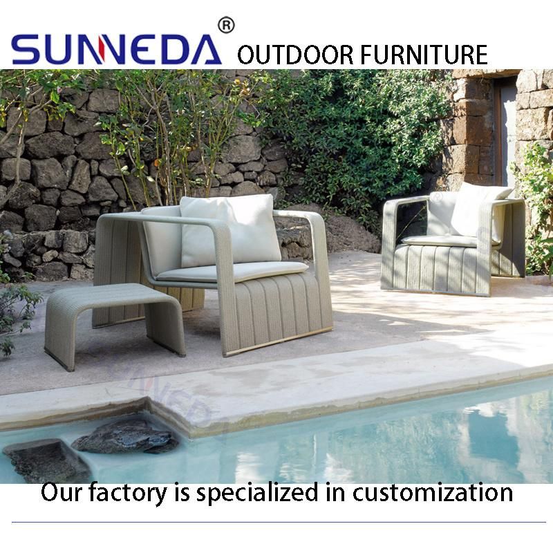 Luxury Project Hotel Villa High Class Aluminum Outdoor Furniture Garden Sets