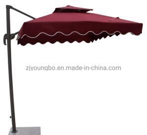 Square Double Roof Luxury Outdoor Patio Big Roma Umbrella