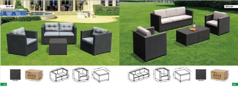 Garden Wicker Rattan Set/ Outdoor Loveseat Cushioned Seat