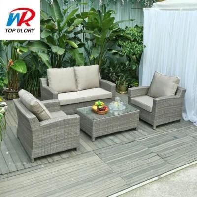 Modern Rattan Leisure Sofa Chair Patio Garden Outdoor Sofa Furniture Set
