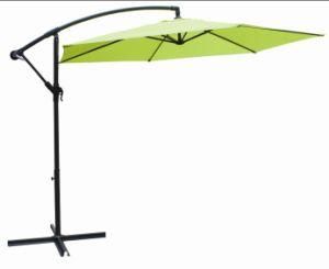 3m Alu. Banana Hanging Outdoor Wind-Proof Umbrella Parasol