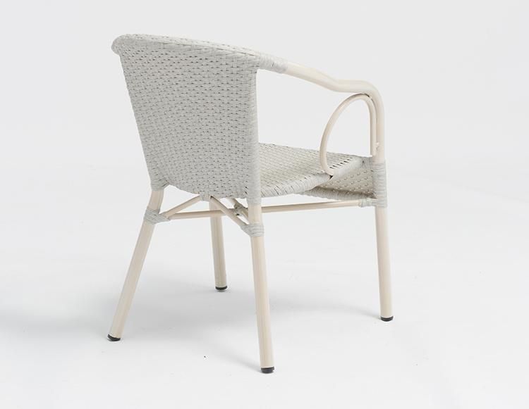 Hot Sale Outdoor Stacking Aluminum Wicker Restaurant Dining Event Chair