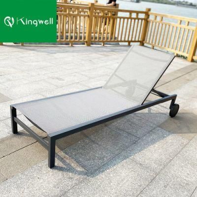 China Wholesale Modern Pool Beach Lounge Chairs with Aluminium Furniture Outdoor Home Garden