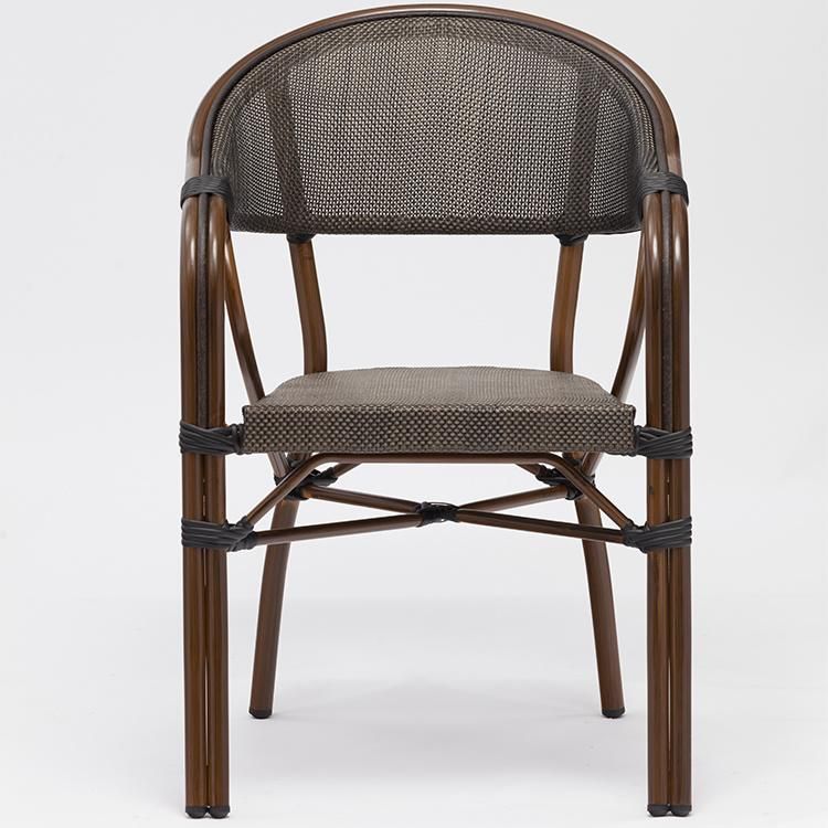 Factory Promotion Aluminum Outdoor Patio Chairs with Plastic Mesh