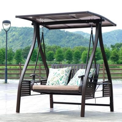 Deluxe Leisure Furniture Outdoor Hanging Swing Chair with Cup Holder