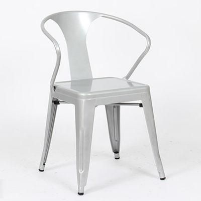 Metal Garden Patio Chaise Dining Stuhl Design Iron Dinner Seat Outdoor Chair