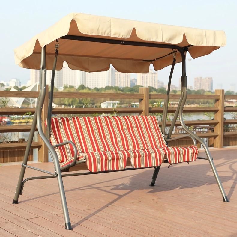 Morden Leisure Colorful Patio Hanging Swing Chair with Awning