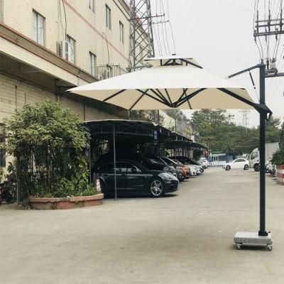 Factory Outlet Double Top Super Luxury Hydraulic Sidebar Umbrella