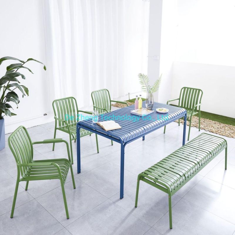 Commerical Outdoor Furniture Patio Aluminum Dining Table for Contrac Hotel Designer