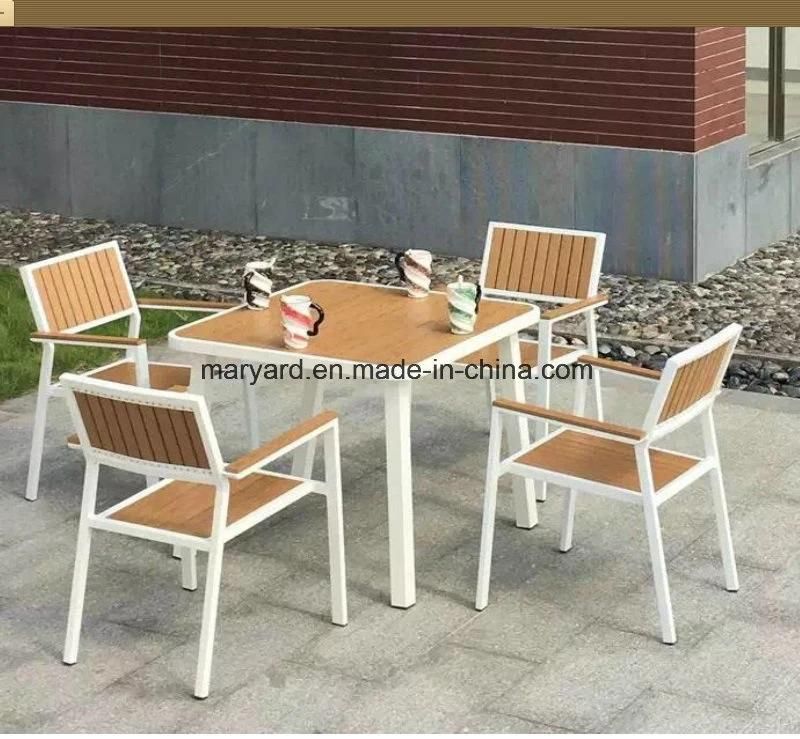 Wholesale Outdoor Garden Furniture Aluminium Wood Dining Table Sets