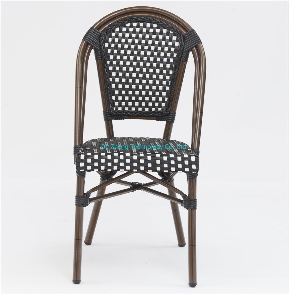 Manufacturer Wholesale Rattan Wicker Furniture Supplier with Aluminum Leisure Chairs for Garden Patio Bistro Party