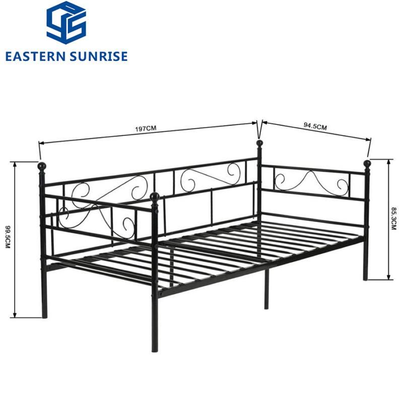 Factory Direct Metal Garden Leisure Chair Outdoor Daybed