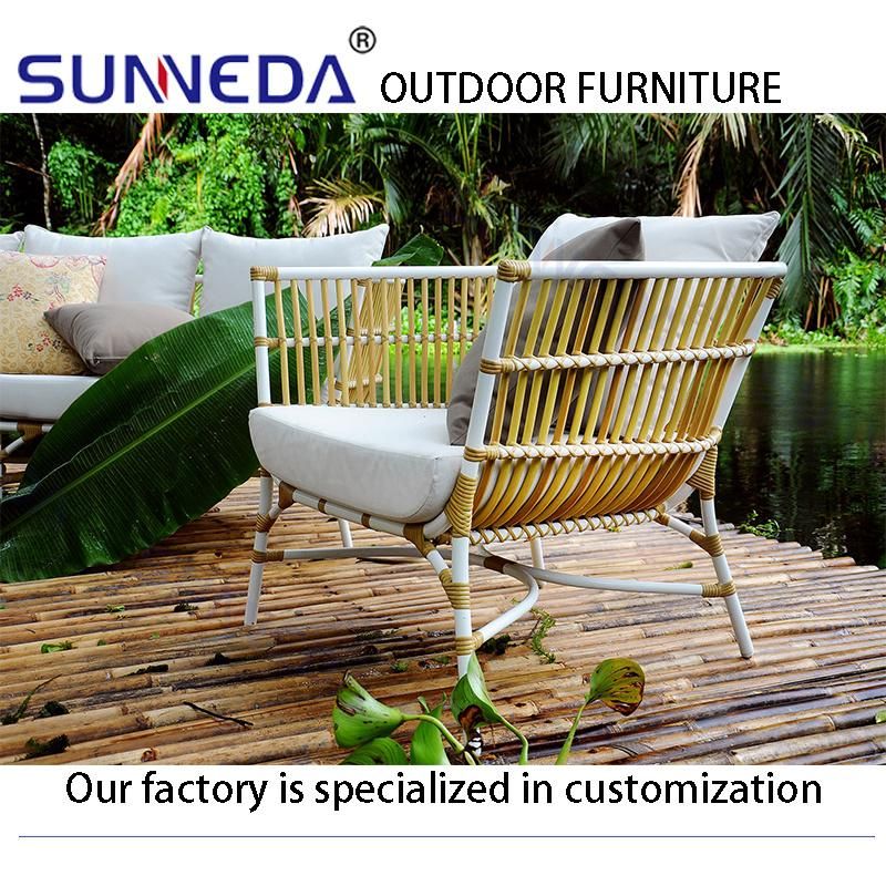 Modern Design Garden Patio Woven Rattan Wicker Outdoor Furniture Luxury Design