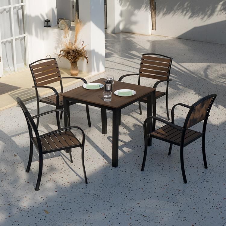New design Resort Integral Outdoor Aluminum Structure Modern Furniture Set