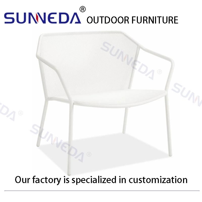 High Quality Modern Iron Frame Soft Chair with Waterproof Cushion