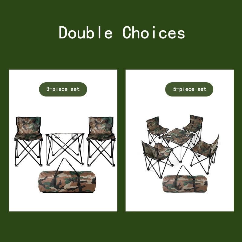 Folding Table and Chair Outdoor Portable Camping Folding Table Chair Set