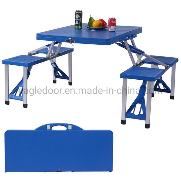 MDF Picnic Easy Carry Folding Suitcase Aluminum Foldable Table