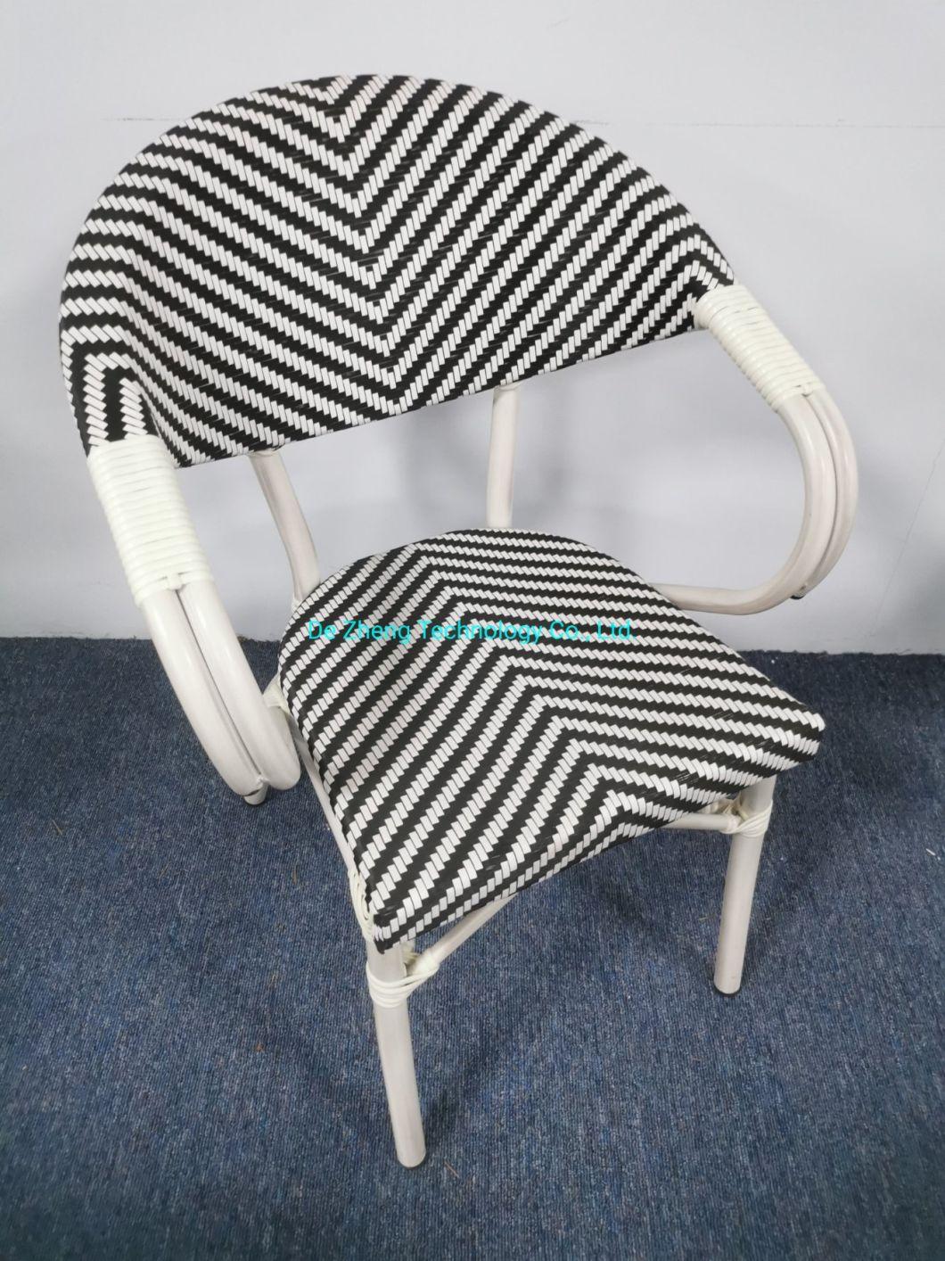 Luxury Outdoor Furniture Aluminum Hotel Modern Bistro Chair Dining Restaurant Furniture