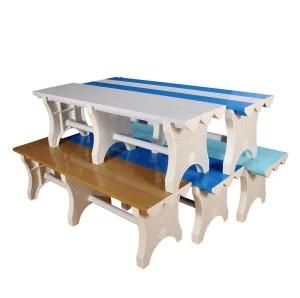 Garden Bench Square Upscale Residential Area Plastic Bench