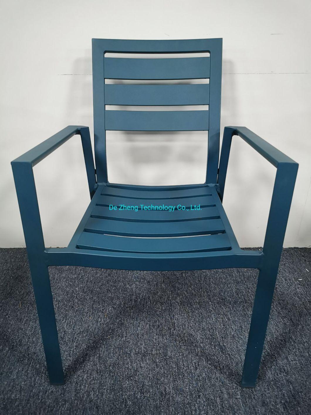 Leisure Design Outdoor Garden Furniture Balcony Colorful Patio Chairs Garden Aluminum Chairs