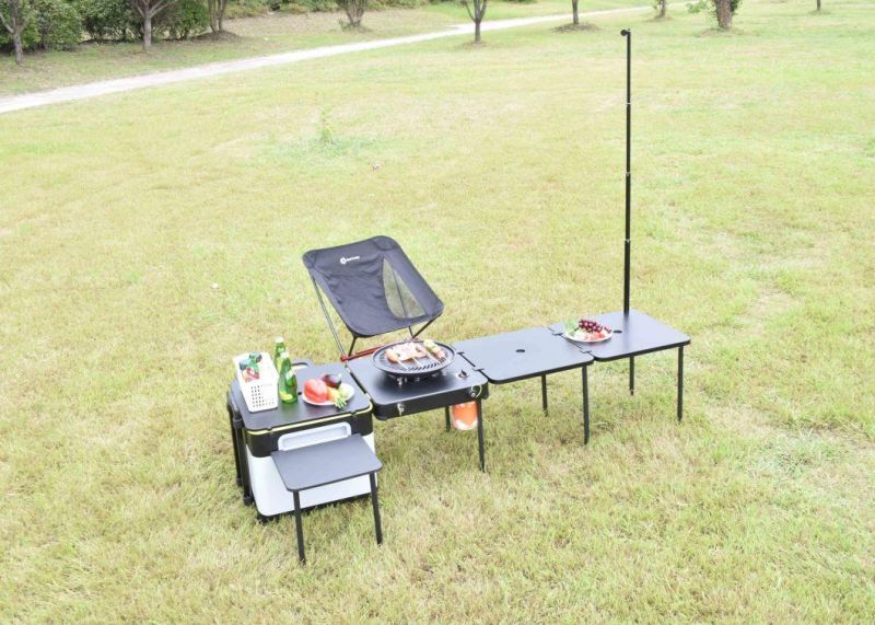 New Design Portable Camping Table with Gas Stoven