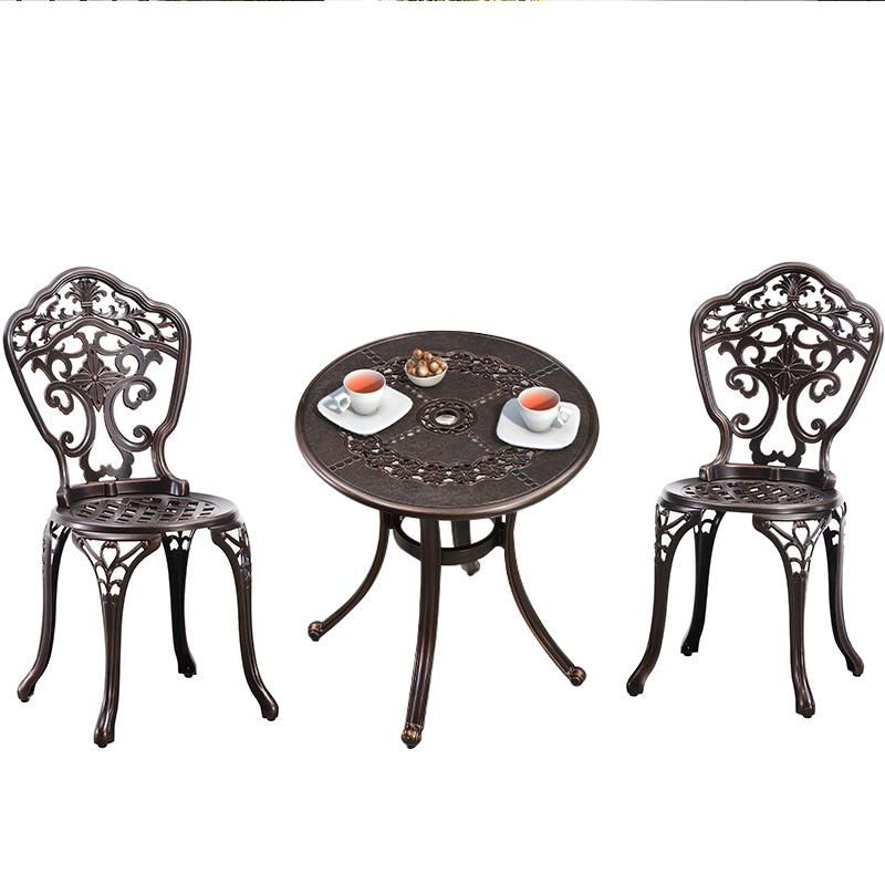 Outdoor Cast Aluminum 3 PCS Set Dining Furniture