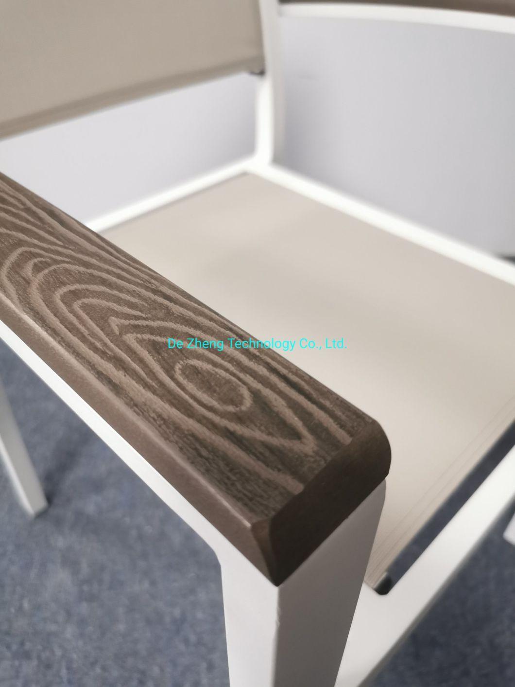 Coffee Shop Restaurant Aluminum Modern Furniture Outdoor Garden Cafe Chair for Restaurant