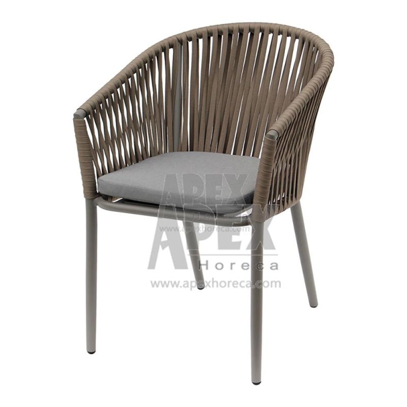 Factory Supply Wholesale Rattan Rope Outdoor Furniture Garden Patio Chair