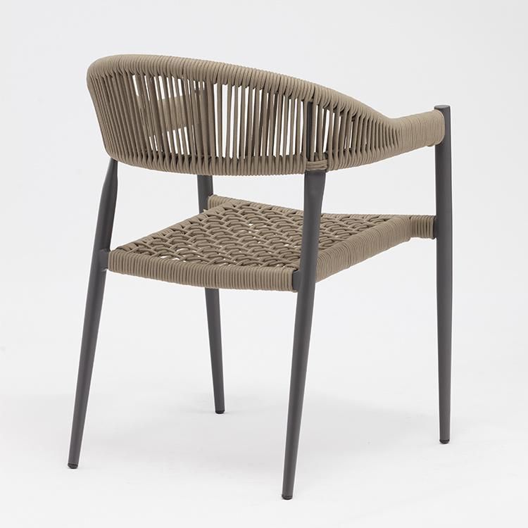 Best Sell Italie Cafe Stacking Garden Chair Hotel Aluminium Patio Furniture