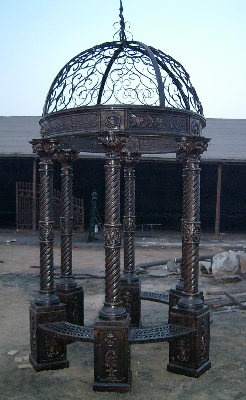 Iron Garden Decoration Cast Gazebo