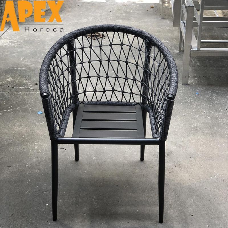 Outdoor Patio Garden Furniture Aluminum Frame Waterproof Dining Chair Wholesale