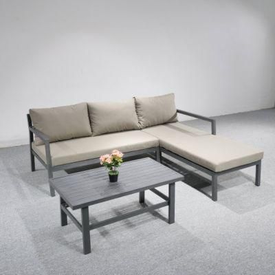 Hotel/Garden/Patio Metal Darwin Wrapped Paper/ Carton Box Aluminium Cheap Garden Sofa Set