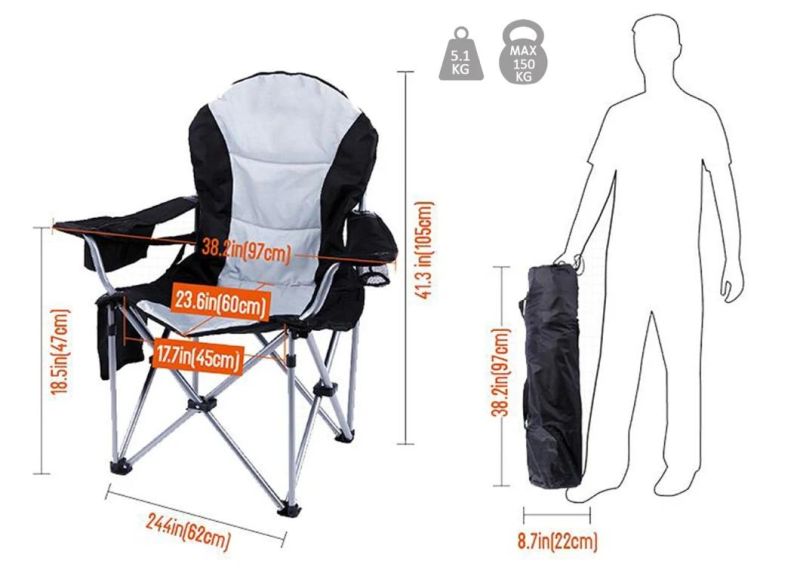 Customized Soft Camping Beach Folding Chair