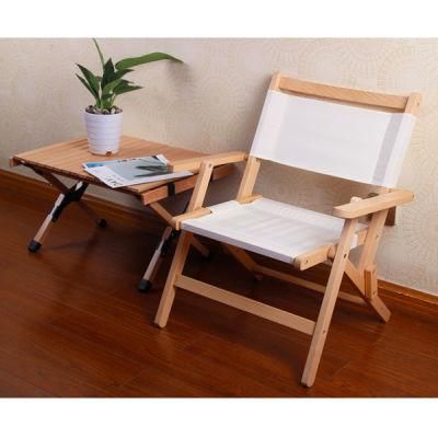 China Wholesale Aluminum Outdoor Dining Chair Solid Wood Folding Outdoor Industrial Restaurant Wooden Chair