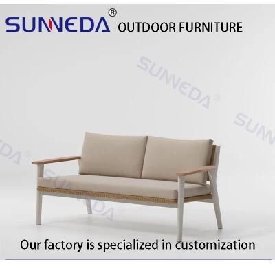 Relaxing Comfortable Outdoor Aluminum Rattan Hotel Furniture