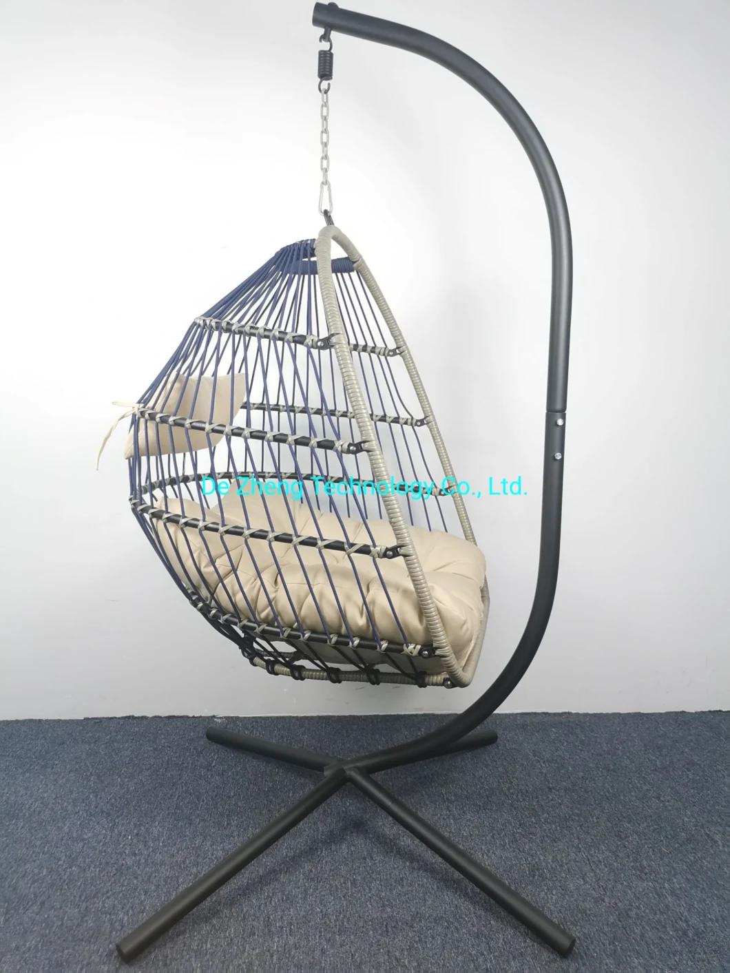 Living Room Indoor Adult Jhoola Swing Rattan Wicker Swing Wholesale Foldable Hanging Egg Chair