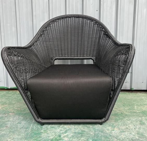 Outdoor Hotel Restaurant Patio Garden Cushion Aluminum Wicker Rattan Sofa