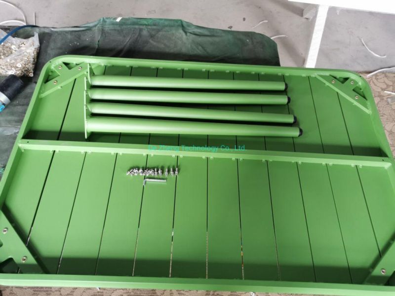 2021 New Modern Side Table Metal Outdoor Furniture Rectangle Coffee Table Factory Sales Aluminum Side Table