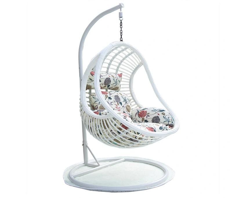 Cheap Double Person Garden outdoor Rattan Warter Dropped Swing Chair