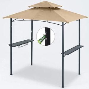 Waterproof Grill Gazebo Outdoor Patio Barbecue Tent Double Tiered Outdoor BBQ Gazebo Canopy