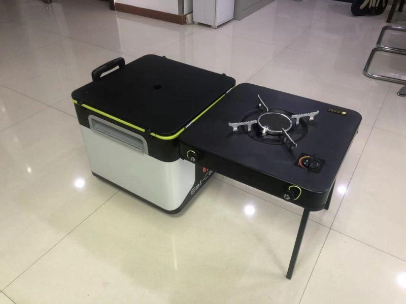 Ultra-Portable Picnic Table with Gas Stoves