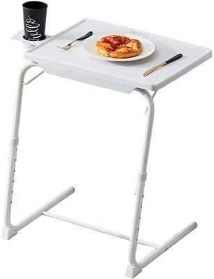 Adjustable to 6 Heights and 4 Angles TV Tray for Eating