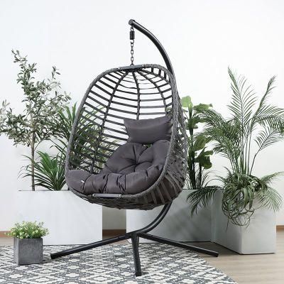 Metal Rotary OEM Foshan Single Seat Swing Outdoor Rope Chair