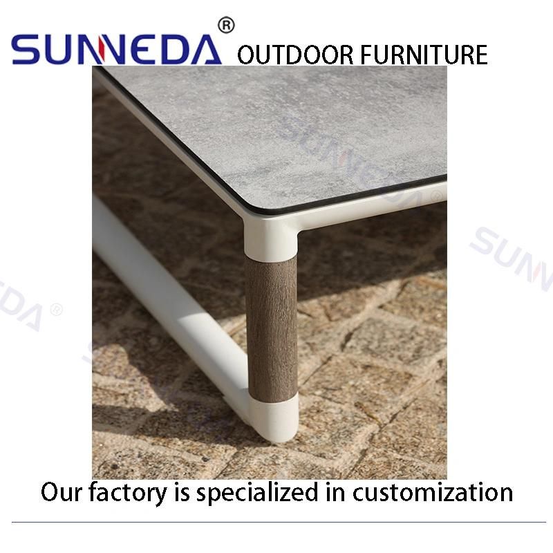 High End Luxury Outdoor Modern Leisure Aluminum Garden Sofa Furniture Combination